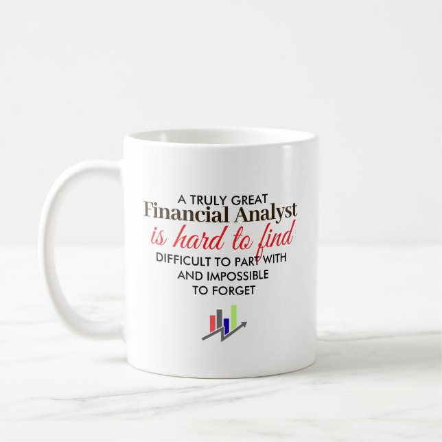 Caneca De Café Great Financial Analyst Personalized Name Gift (Esquerda)