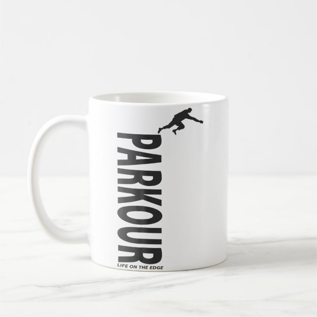 Caneca De Café Great Parkour 	 Life On The Edge (Esquerda)