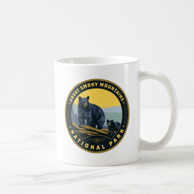 Caneca De Café Great Smoky Mountains National Park (Direita)