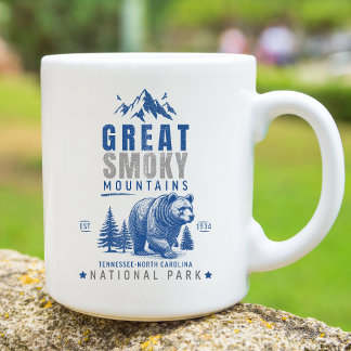 Caneca De Café Great Smoky Mountains Vintage Bear – National Park
