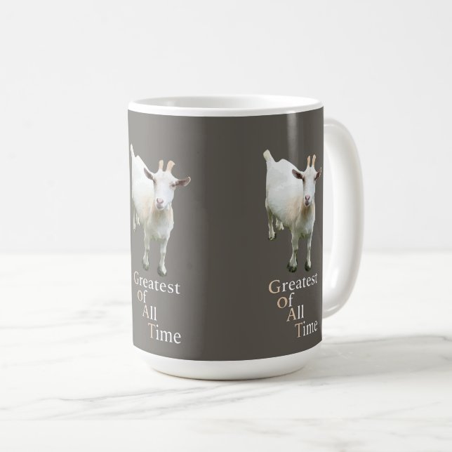 Caneca De Café Greatest of all time Goat (Frente Esquerda)