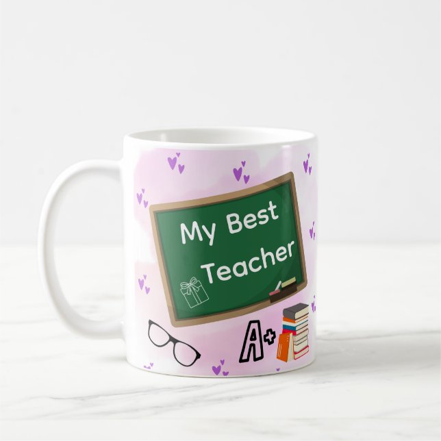 Caneca De Café Greatest Teacher Coffee Mug (Esquerda)
