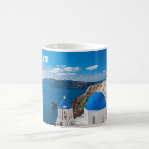 Caneca De Café Grécia azul