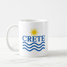 Caneca De Café GRÉCIA CRETE, ondas Sun