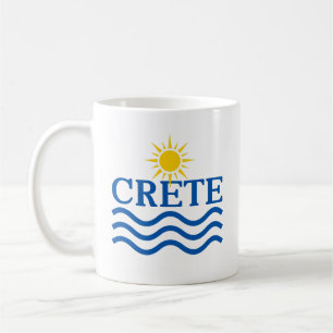 Caneca De Café GRÉCIA CRETE, ondas Sun