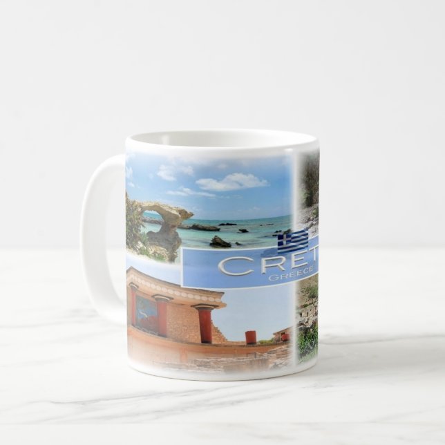 Caneca De Café Grécia GR - Creta - (Frente Esquerda)