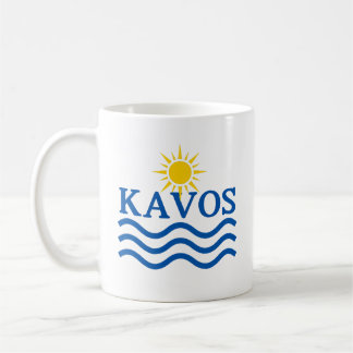 Caneca De Café Grécia KAVOS Corfu, Ondas Sun