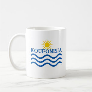 Caneca De Café Grécia KOUFONÍSIA, Ondas Sun