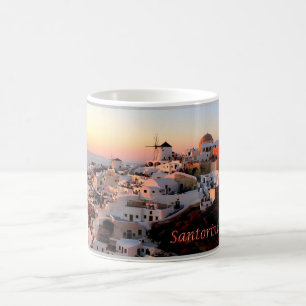 Caneca De Café Grécia - Santorini - Thera - Thira - Oia -