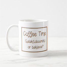 Caneca De Café Greek Mug with Saying