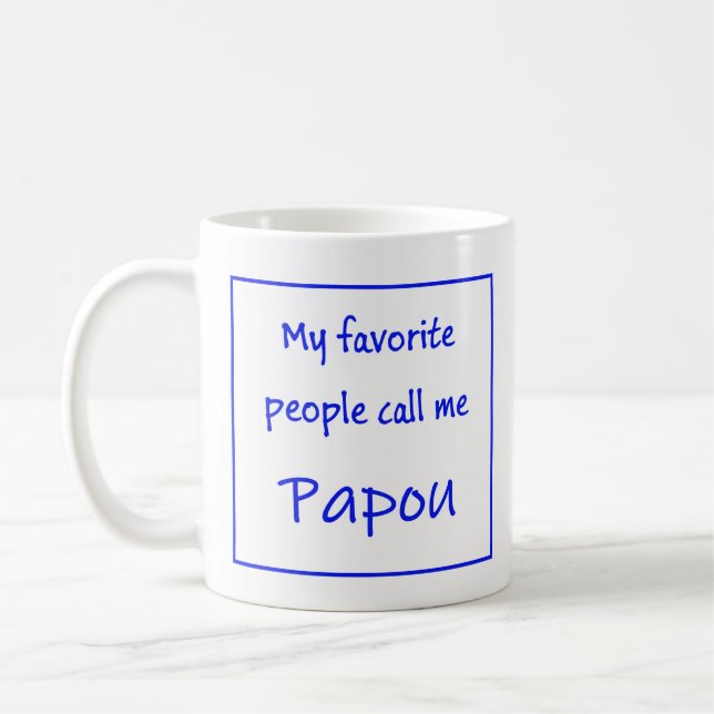 Caneca De Café Greek Papou Mug with saying "My favorite people... (Esquerda)