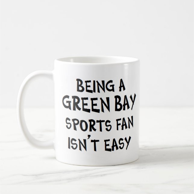 Caneca De Café green bay sports fan, being (Esquerda)
