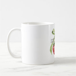 Caneca De Café Green Bow Red Strawberries Fruit
