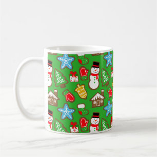 Caneca De Café Green Christmas Cookie Mug