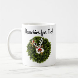 Caneca De Café Green Fir Tree Munchies para Reindeer