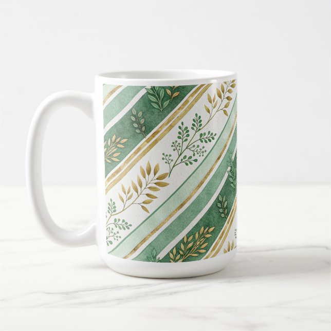 CANECA DE CAFÉ GREEN & GOLD IRISH BRANCHES & VINES (Esquerda)