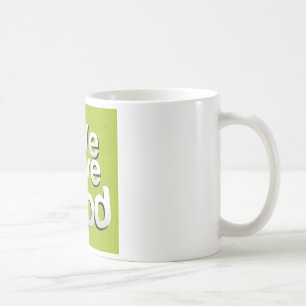 Caneca De Café Green Grub Club: Nós Heart Comida