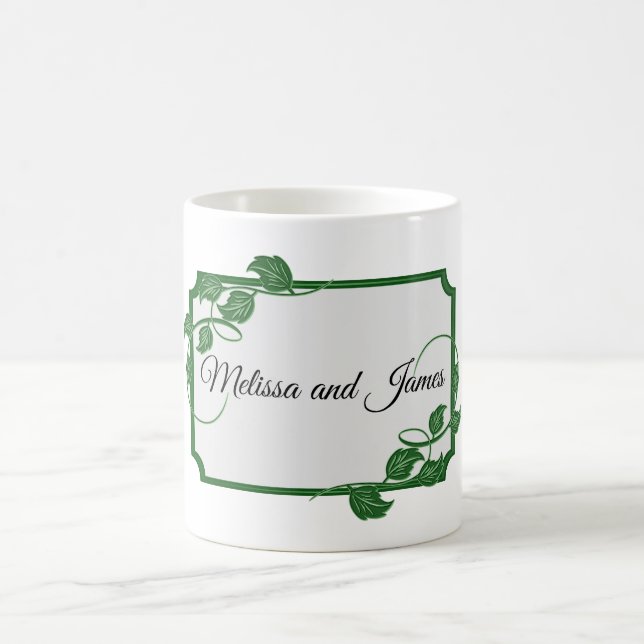 Caneca De Café Green Ivy com nomes (Centro)