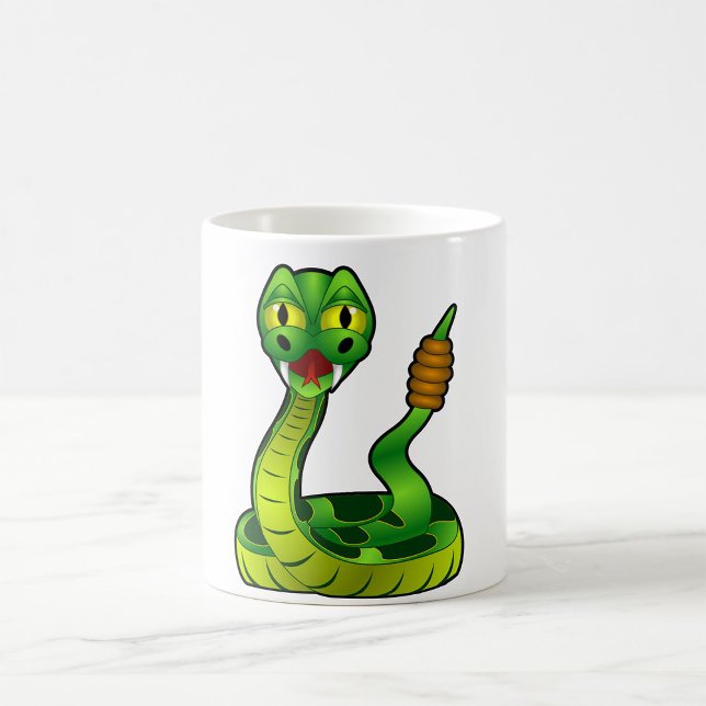 Caneca De Café Green Rattlesnake (Criador carregado)