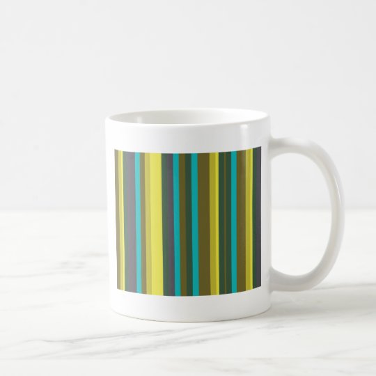 Caneca De Café Green_stripes