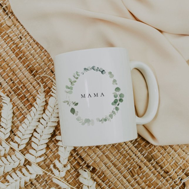 Caneca De Café Greenery "MAMA" Mug (Criador carregado)