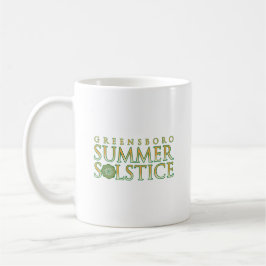 Caneca De Café Greensboro Solstício de Verão Borda Verde Simples