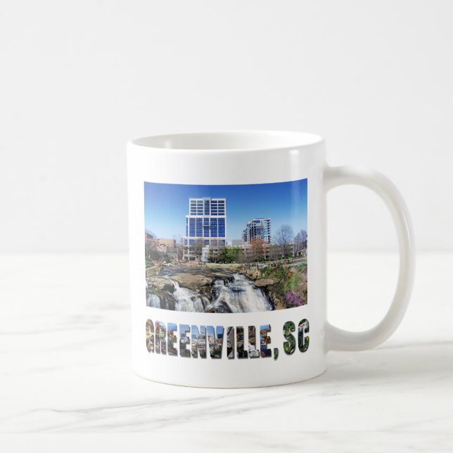 Caneca De Café Greenville South Carolina Viagem Photo (Direita)