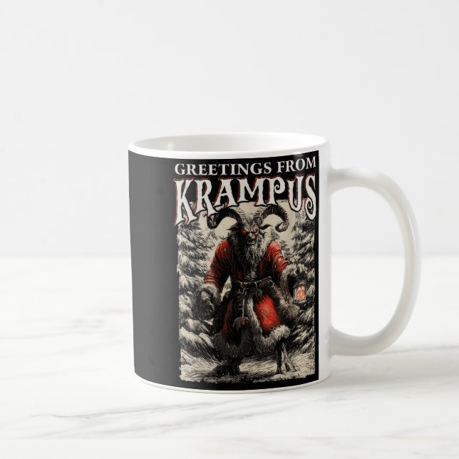 Caneca De Café Greetings From Ss Vom Krampus Festive Horror Chris (Direita)