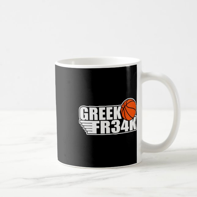 Caneca De Café Grego Fr&# k Bysketbyll Milwaukee Freak Geek (Direita)