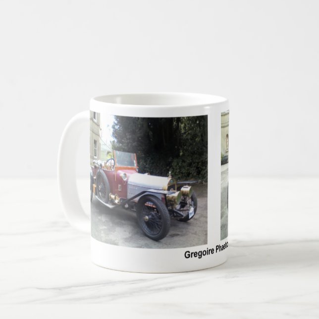 Caneca De Café Gregoire Phaeton, Veterano carro francês (Frente Esquerda)