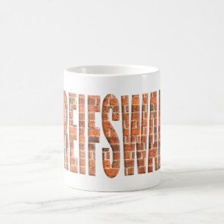 Caneca De Café Greifswald com sobreposição de detalhes de tijolo