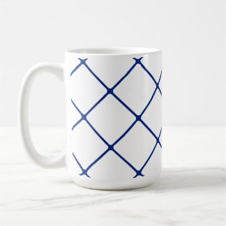Caneca De Café Grelha Azul (angular)