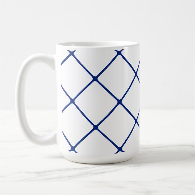 Caneca De Café Grelha Azul (angular) (Esquerda)