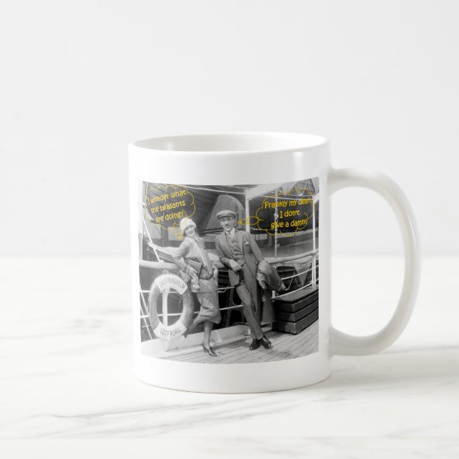 Caneca De Café Greta Garbo e Mauritz Stiller 1925 Camponeses (Direita)