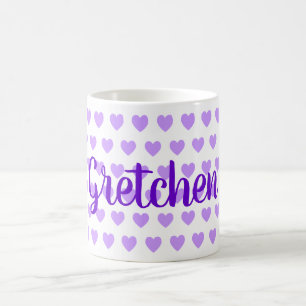 Caneca De Café Gretchen em roxo