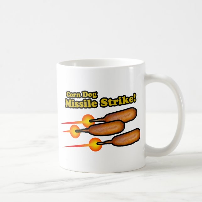 Caneca De Café Greve de Mísseis Cão-de-Milho (Direita)