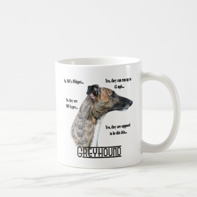 Caneca De Café Greyhound FAQ Mug (Direita)