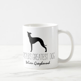 Caneca De Café Greyhound Silhouette Maior Cão do Mundo
