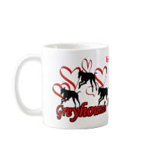 Greyhounds Hearts Dog Personalizado