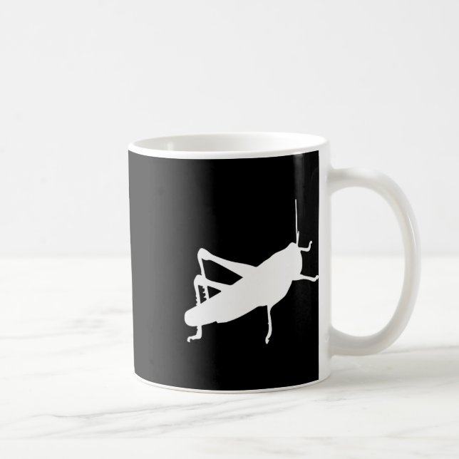 Caneca De Café Grhopper Grilo - Inseto Bug Fofo Engraçado (Direita)
