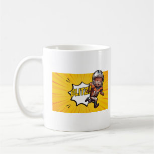 Caneca De Café Gridiron Blitzkrieg #28 Personalizável da [Nome da