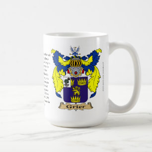 Caneca De Café Grier, a origem, o significado e a crista