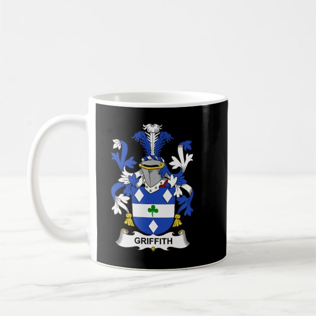 Caneca De Café Griffith Coat of Arms  Family Crest  (Esquerda)