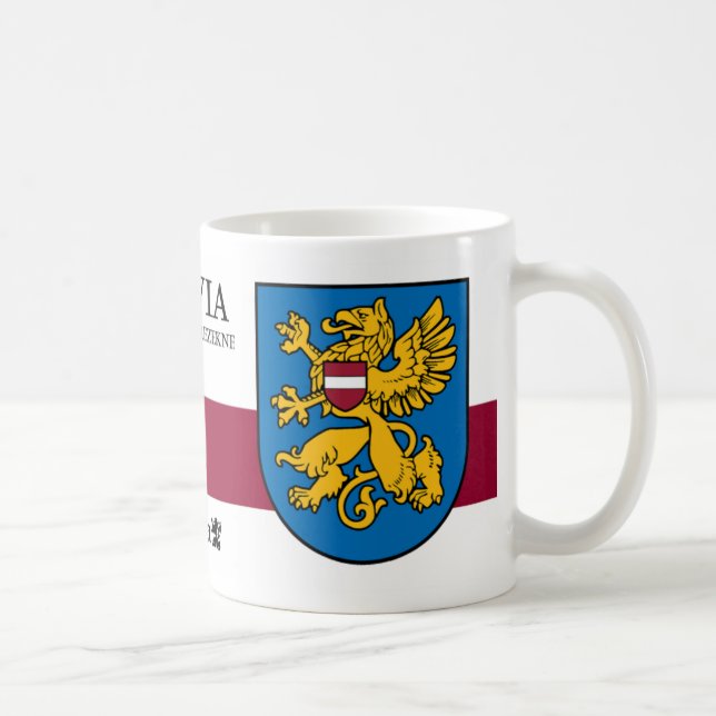 Caneca De Café Grifo dourado de Rezekne Latvia (Direita)
