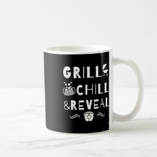 Caneca De Café Grill Chill E Revelar Novo Gênero Pai Revelação