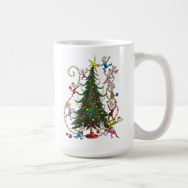 Caneca De Café Grinch Clássico | Árvore de Natal (Direita)