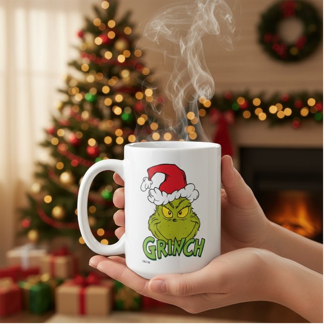 Caneca De Café Grinch Clássico | Bonzinho ou Malvado (Criador carregado)