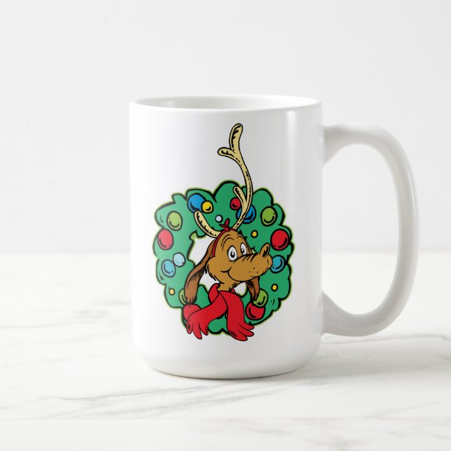 Caneca De Café Grinch | Coroa de Natal Max (Direita)