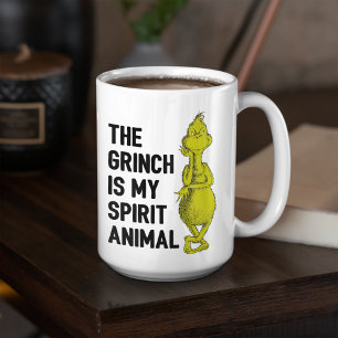 Caneca De Café Grinch é meu Animal Espiritual