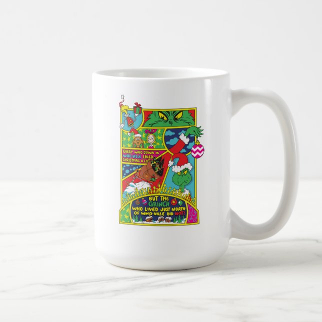 Caneca De Café Grinch | Gráfico Cômico (Direita)